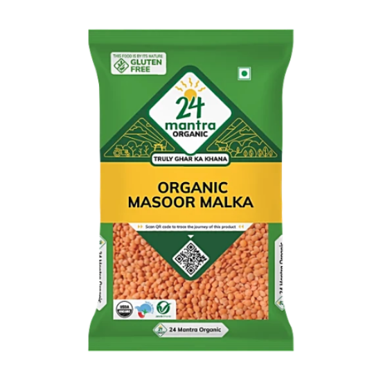 Picture of 24 Mantra Organic Masoor Whole (Malka)
