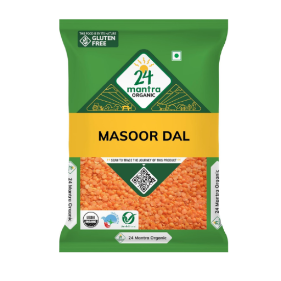 Picture of 24 Mantra Organic Masoor Dal split