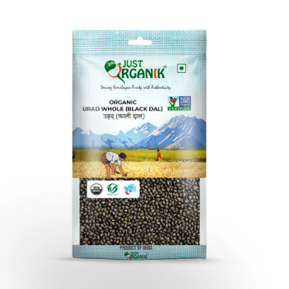 Picture of Just Organik Organic Urad Whole (Black Dal)
