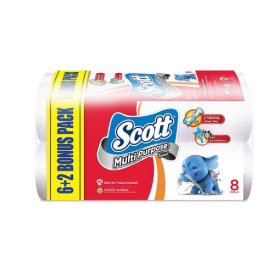 Picture of Scott Kitchen  Multipurpose Towel - 8Rolls