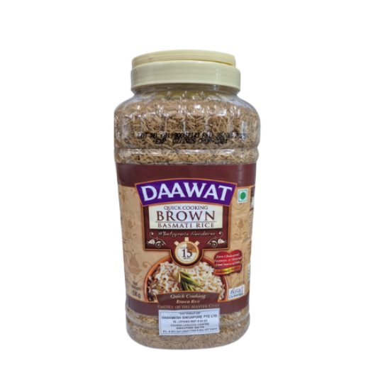 Picture of DAAWAT Quick Cooking Brown Basmati Rice JAR
