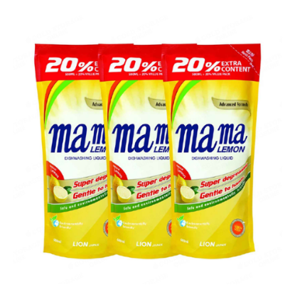 Picture of Mama Lemon Dishwashing Liquid RefiII - 3 Pack