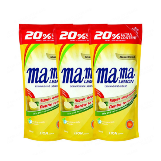 Picture of Mama Lemon Dishwashing Liquid RefiII - 3 Pack