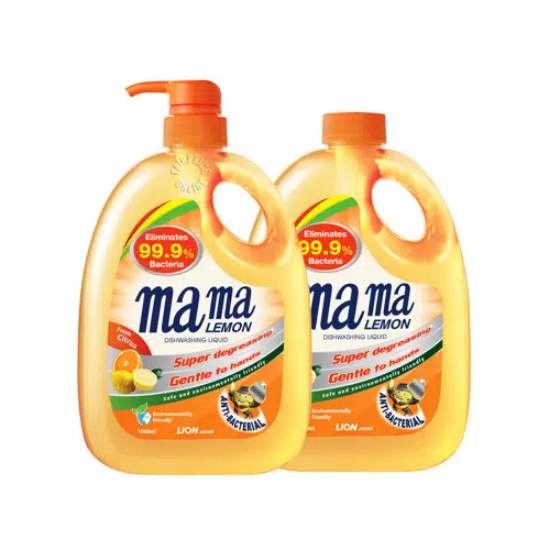Picture of Mama Lemon Dishwashing Liquid - (Citrus) Combo Pack