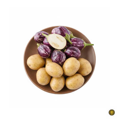 Picture of Fresh Brinjal India & Fresh Potato (COMBO)